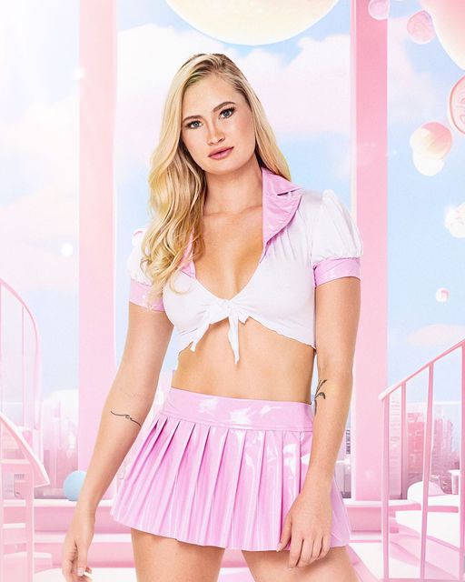 Pink Schoolgirl Costume