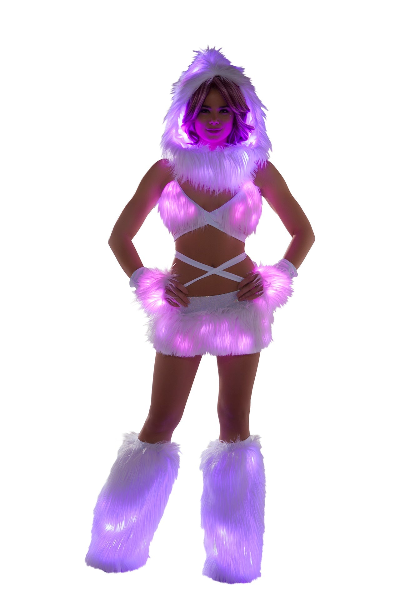 GlowFur Illuminate Light-Up Skirt