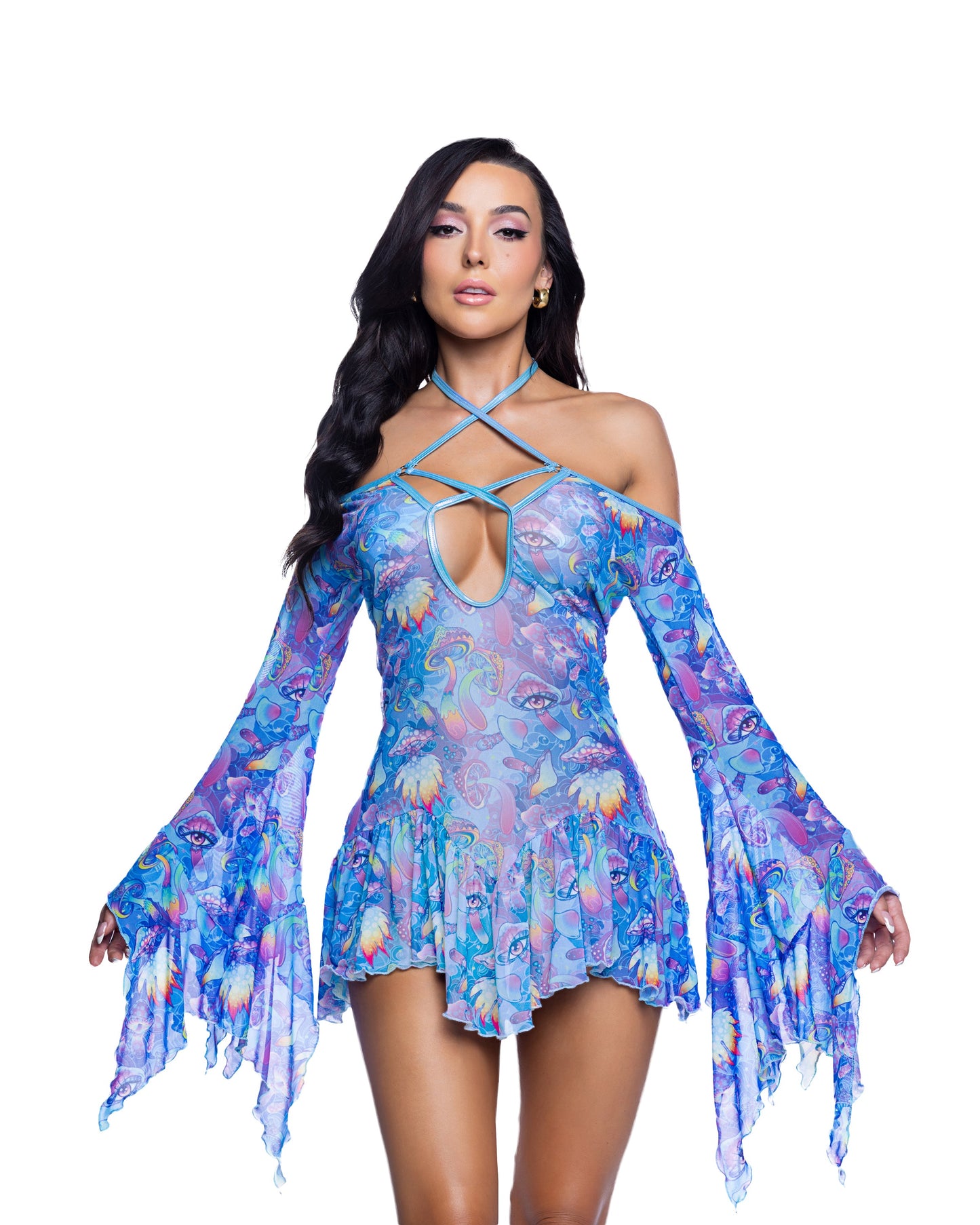 Flow Dress Bell Sleeve