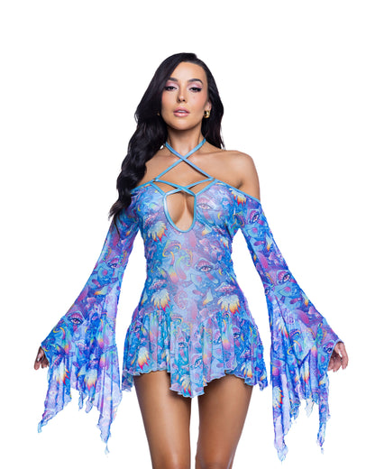 Flow Dress Bell Sleeve