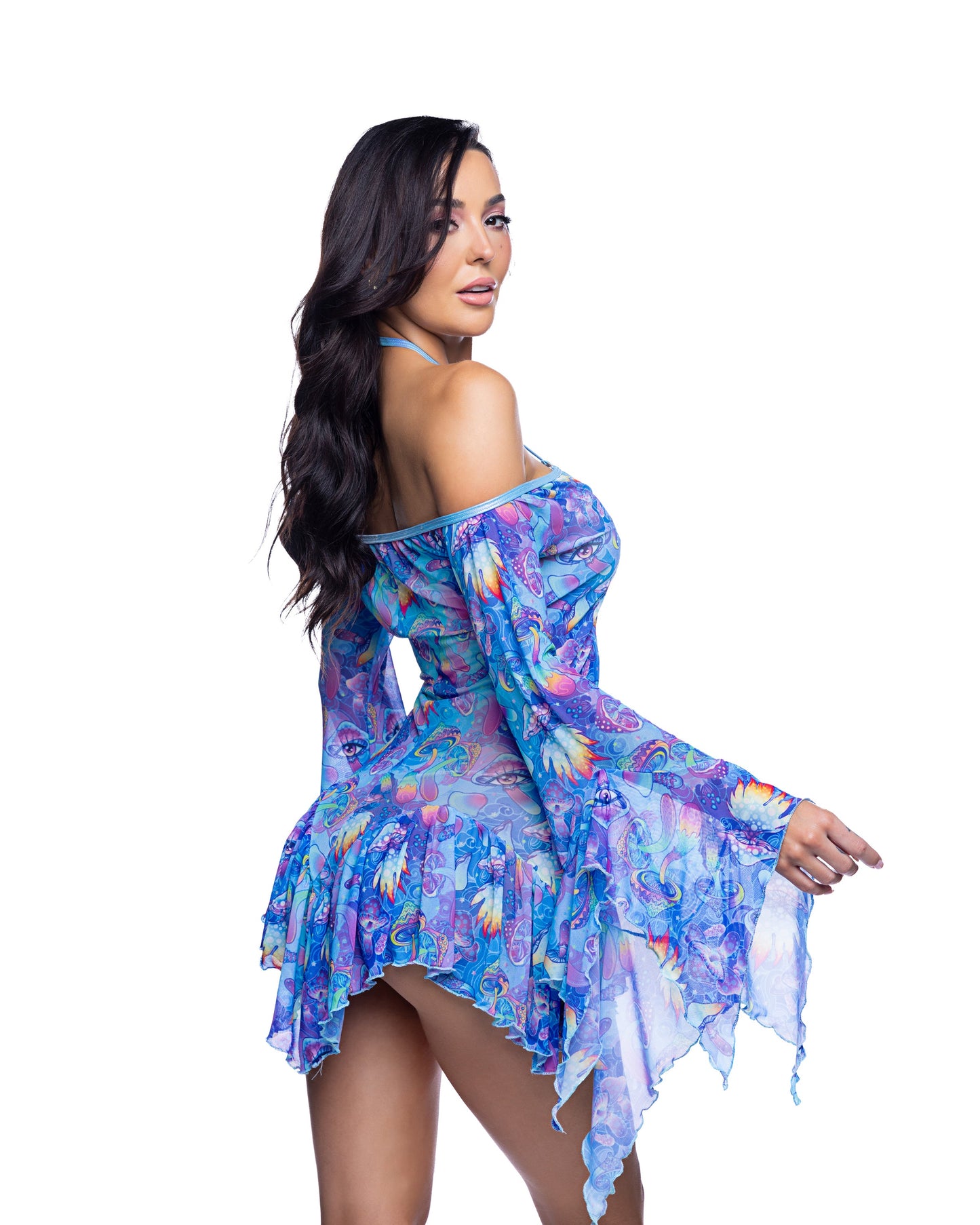 Flow Dress Bell Sleeve