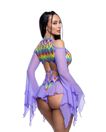 Flow Rave Top Cutout Top