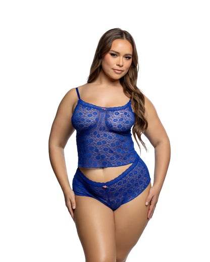 Midnight Muse Lace Cami & Short Set