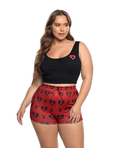 Playboy Sweetheart Bunny 2pc Lounge Short Set