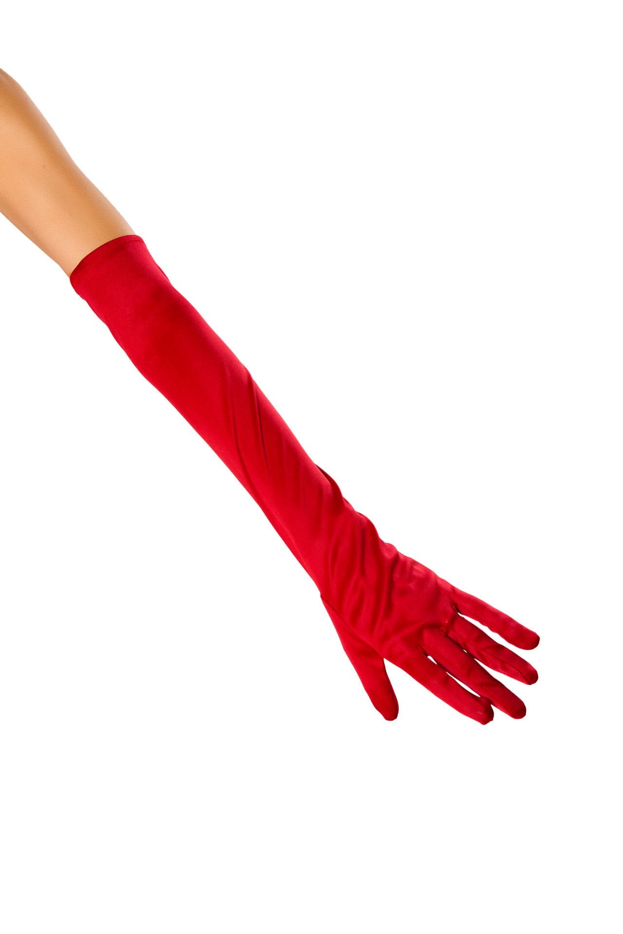 Stretch satin gloves, view 3