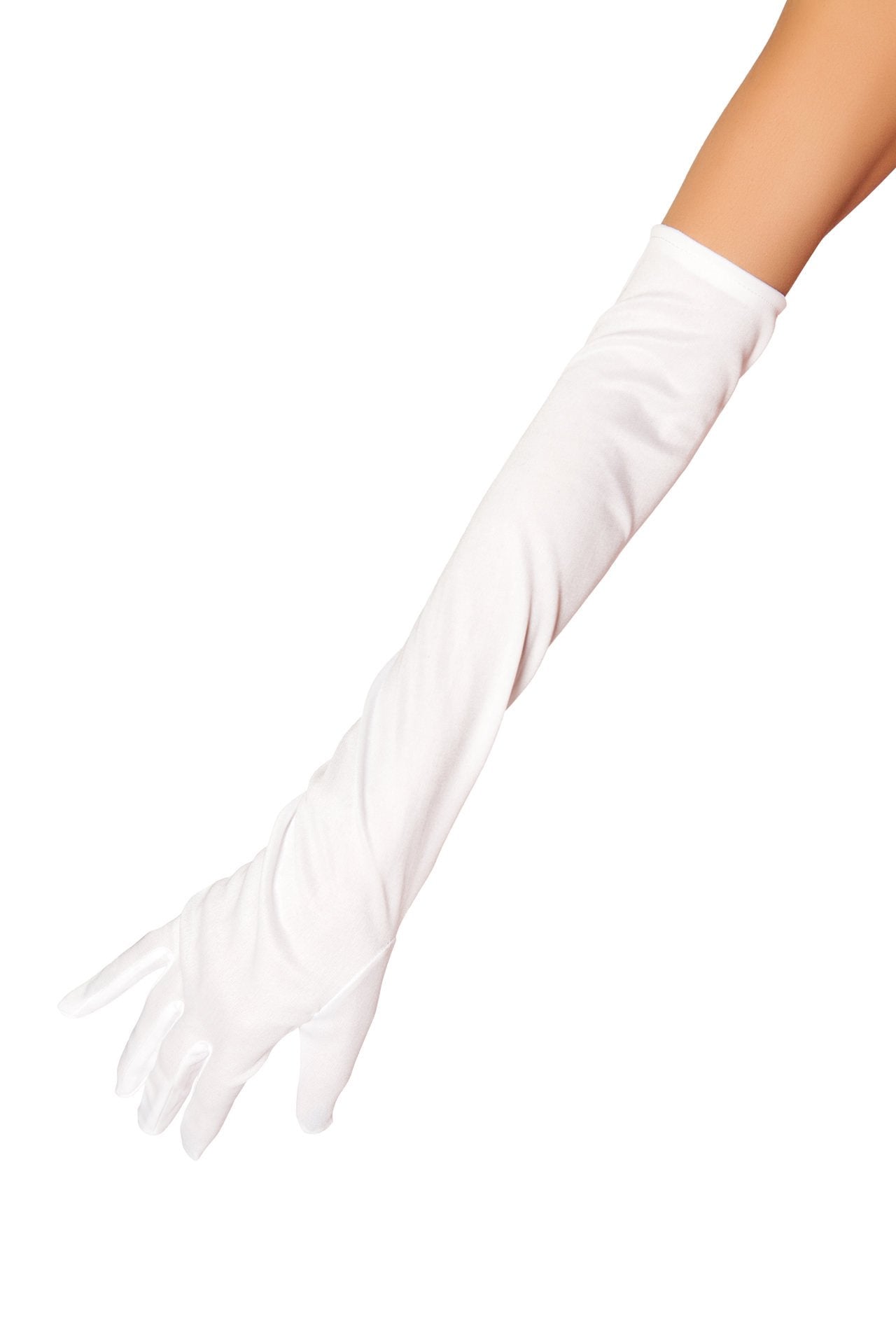Stretch satin gloves, view 4