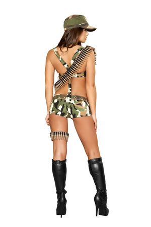 6pc Seductive Soldier Army Costume