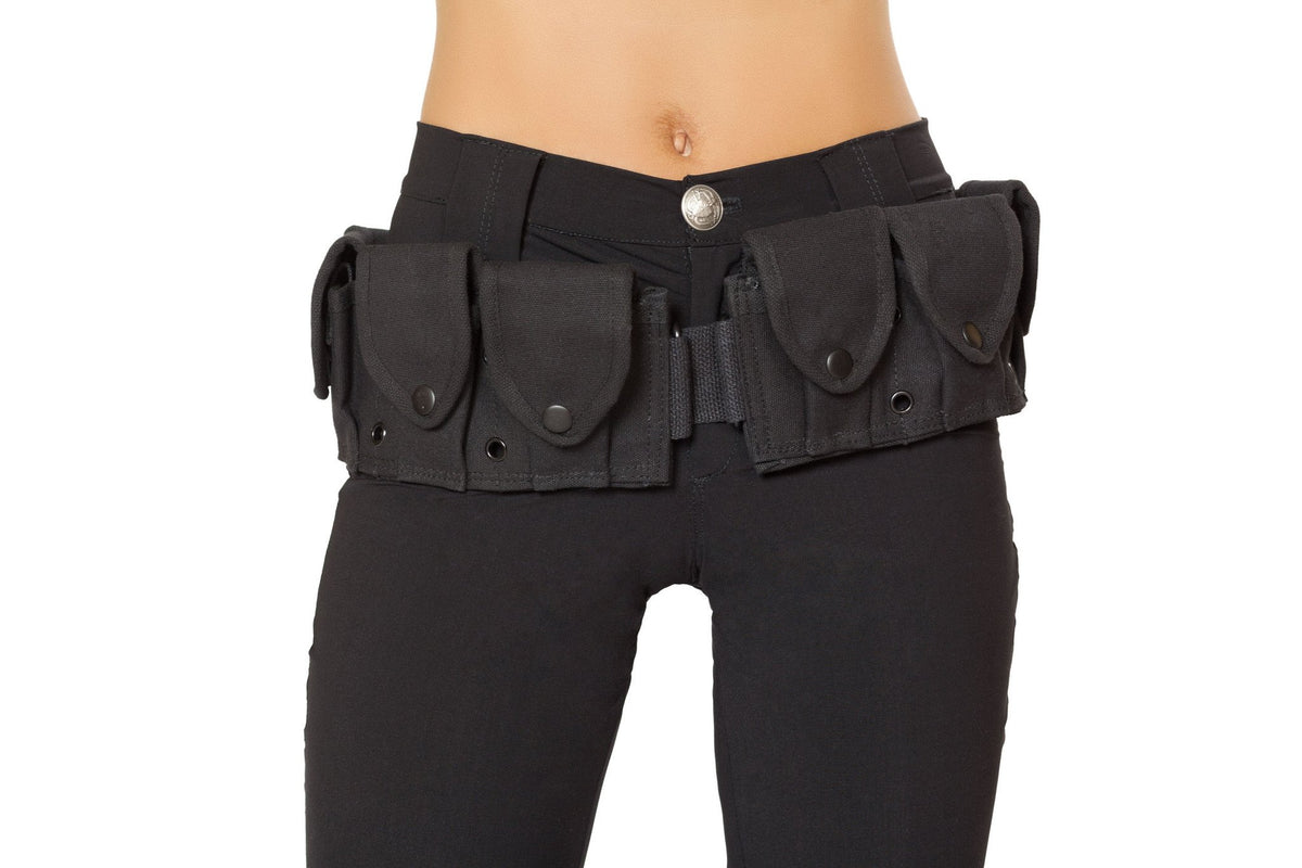 Police Belt with Pouches
