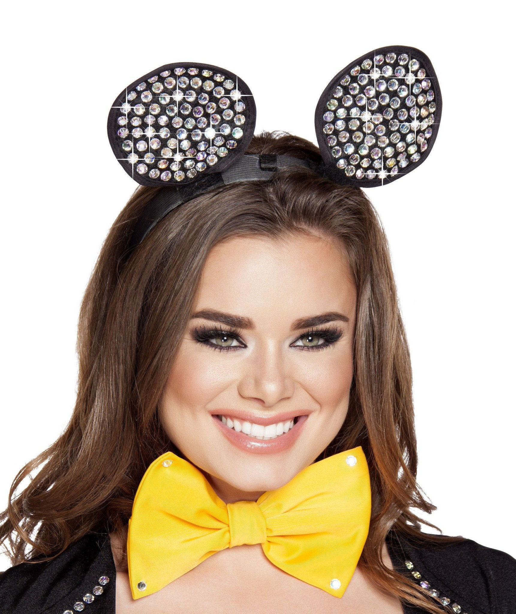 Rhinestone mouse ears headband
