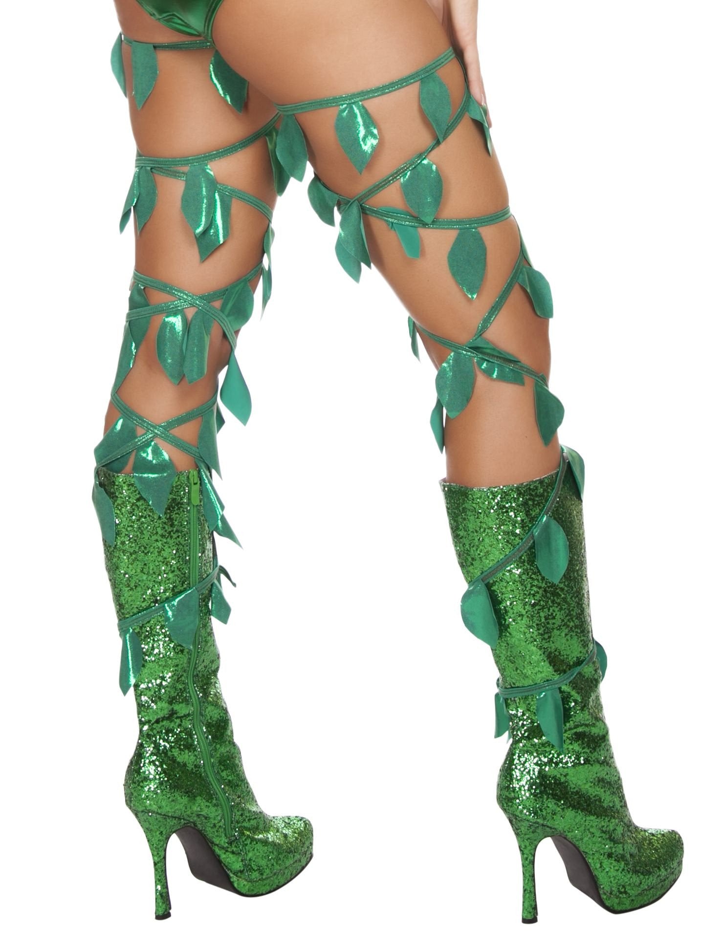 Green leaf thigh wraps