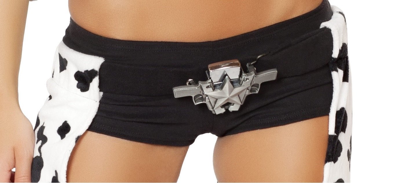 Western belt buckle with star detail