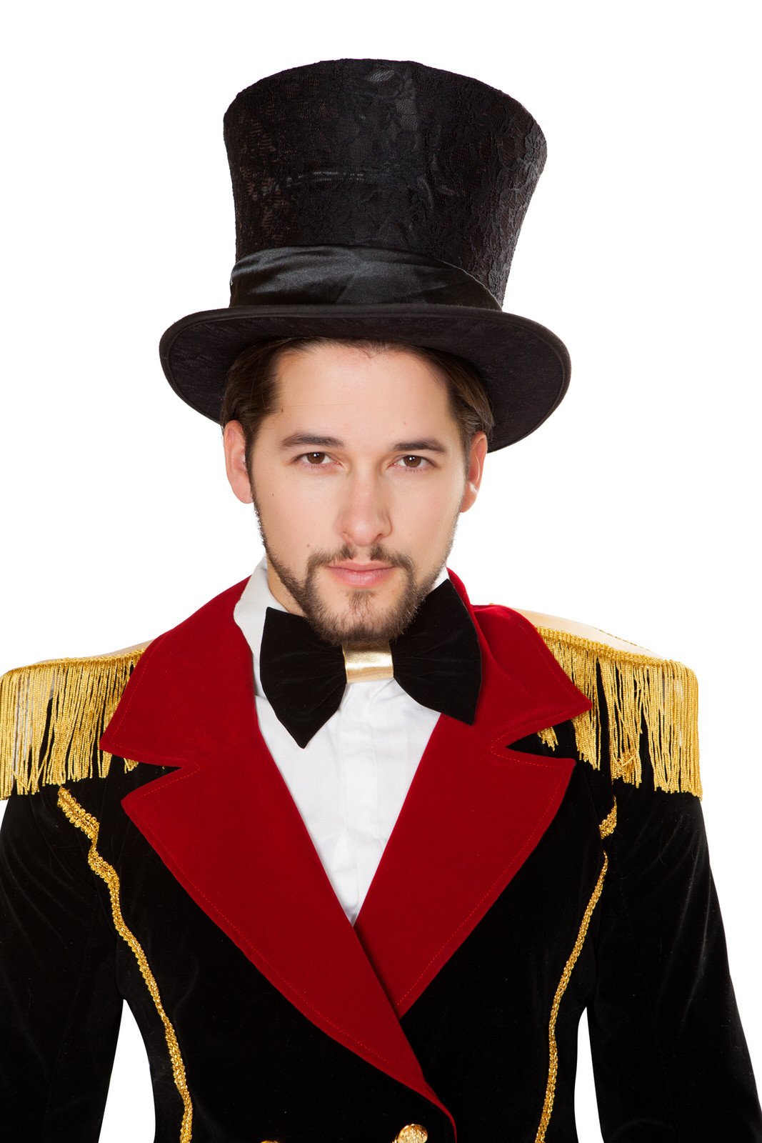 Crushed velvet top hat