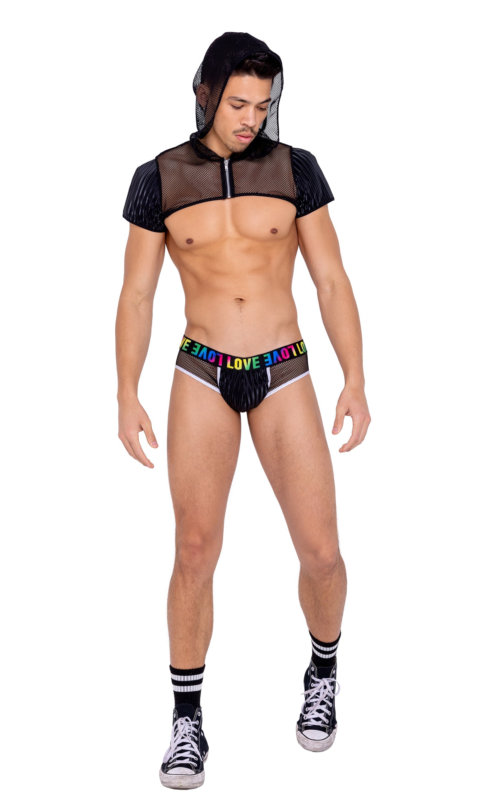 Buy Mens Briefs with Fishnet Panel