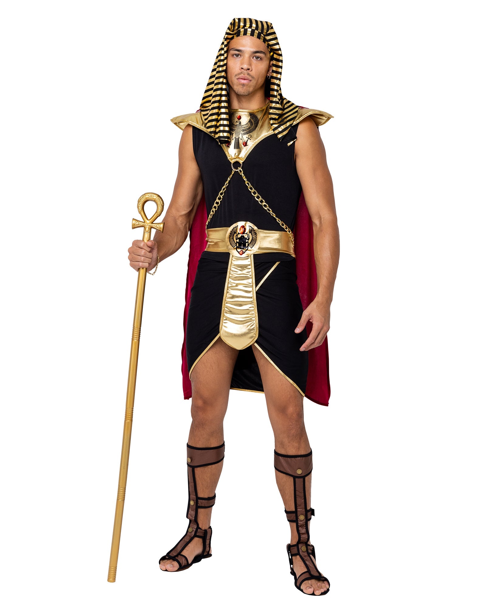 Pharaoh costume, black and gold