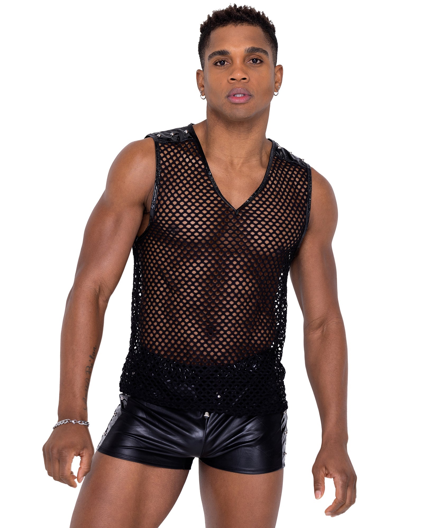 Shop Mens Fishnet Tank Top | RaveFix Rave and Festival Wear - Rave Fix