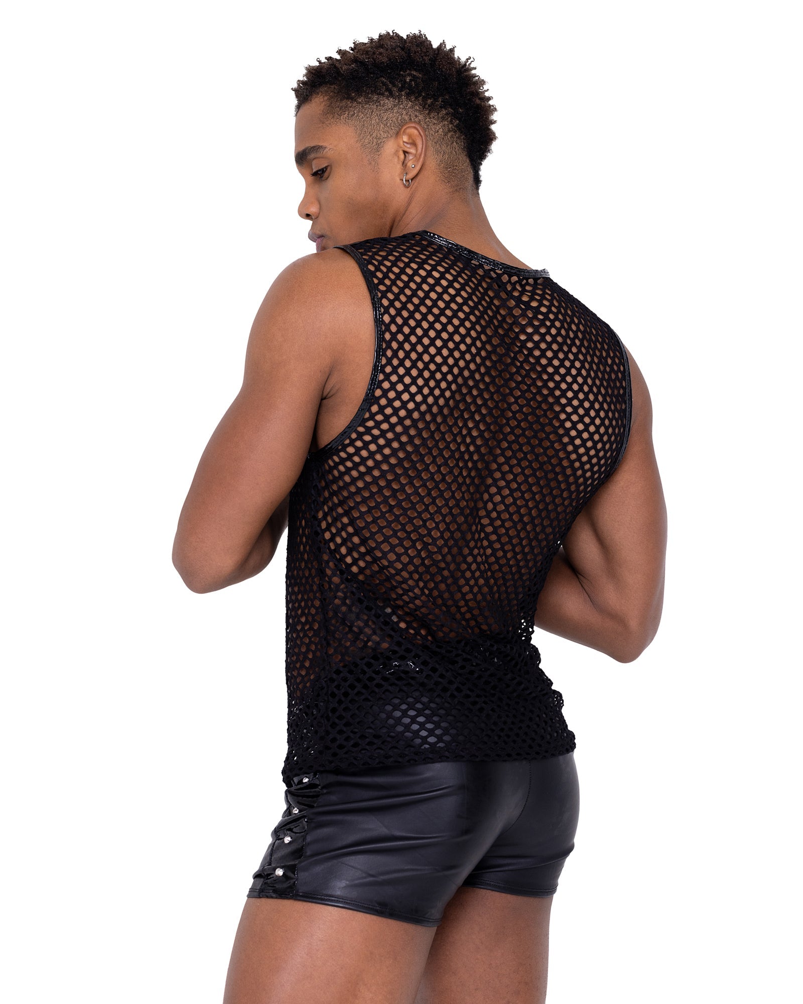 Mesh tank top mens deals