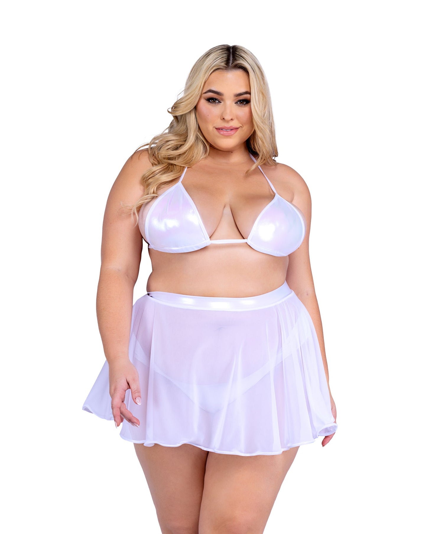 ShimmerLuxe Iridescent Bikini Top