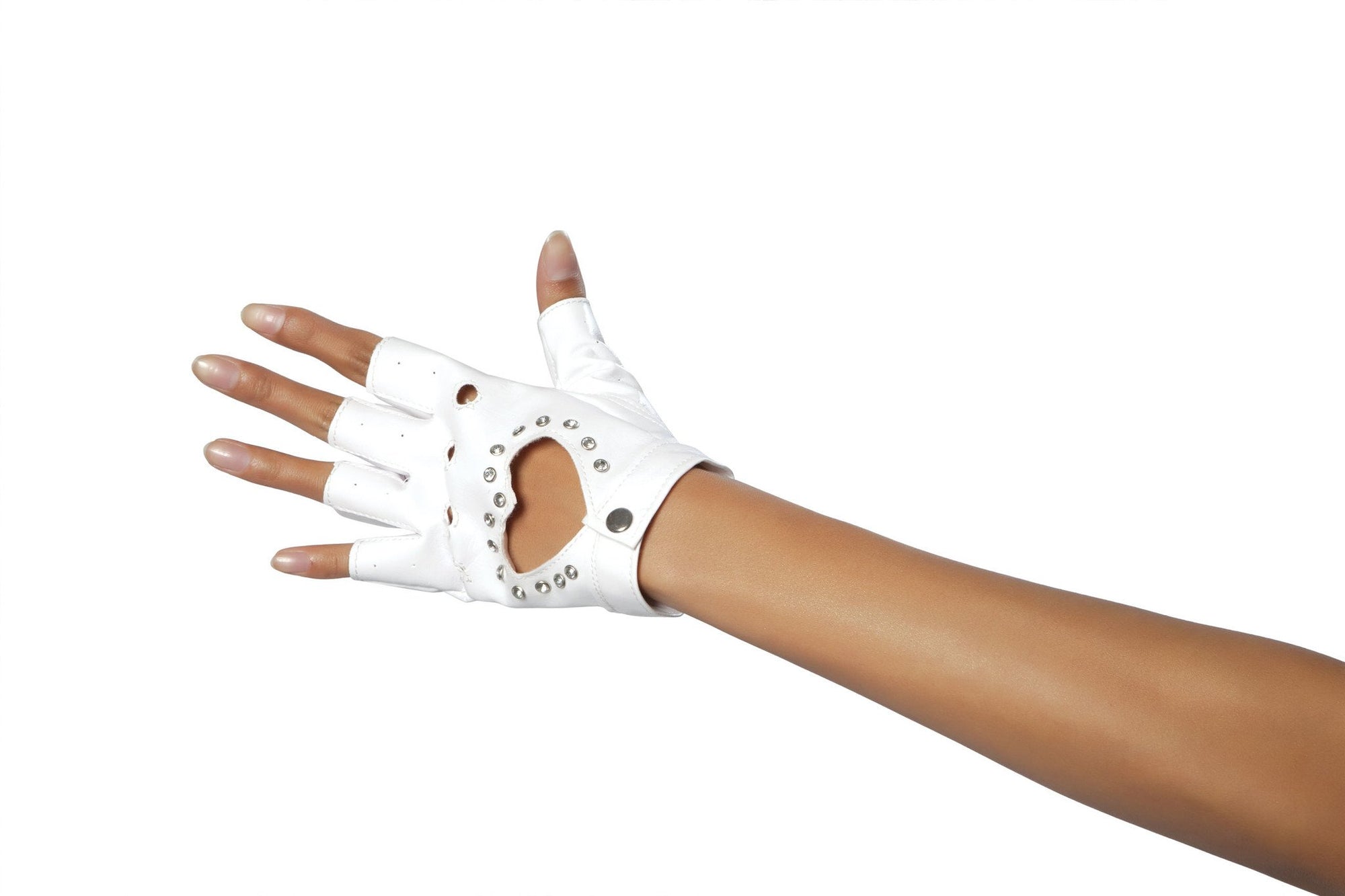 Pair of Gloves with Rhinestone Detail