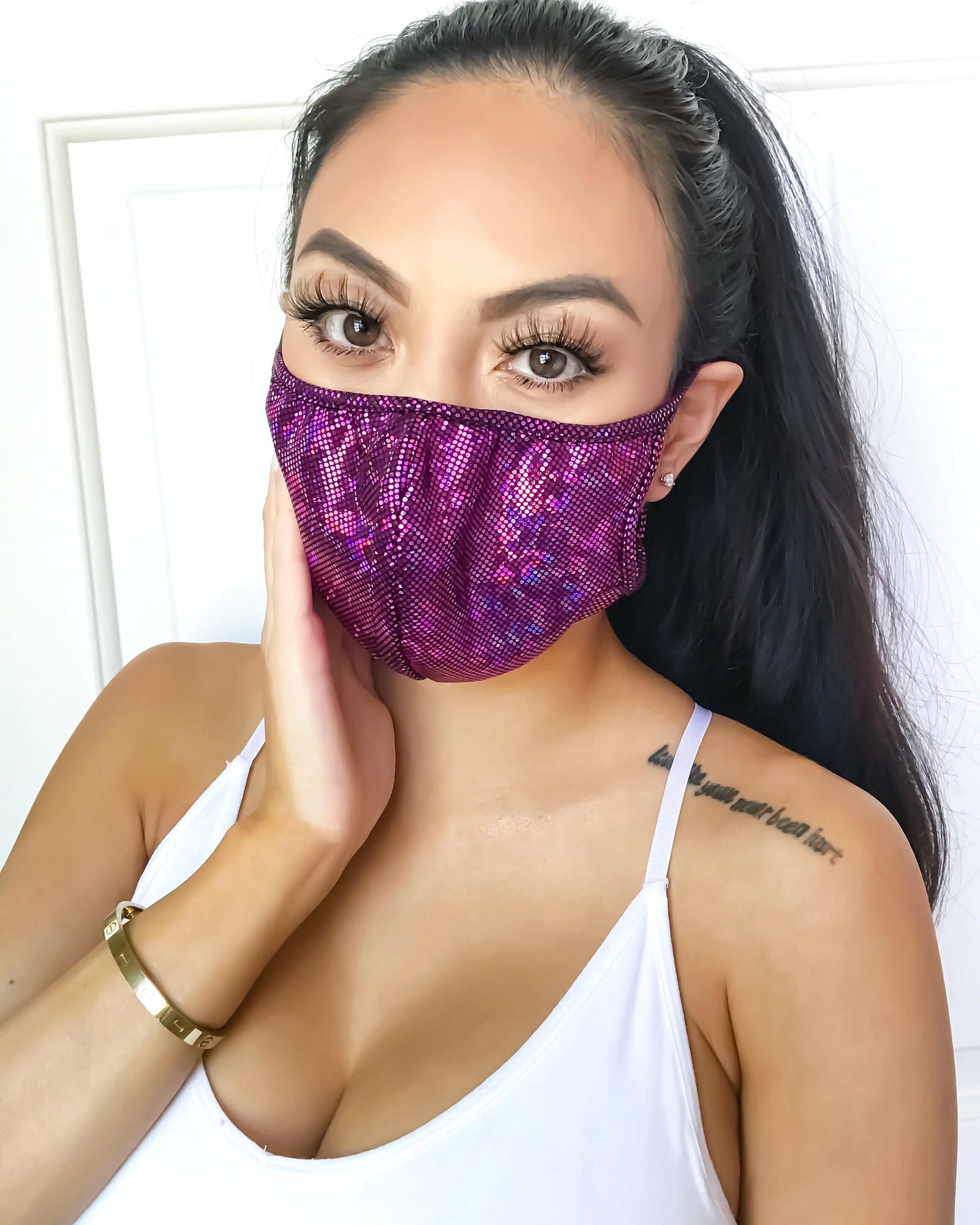 Multi-Layered Face Mask - Purple