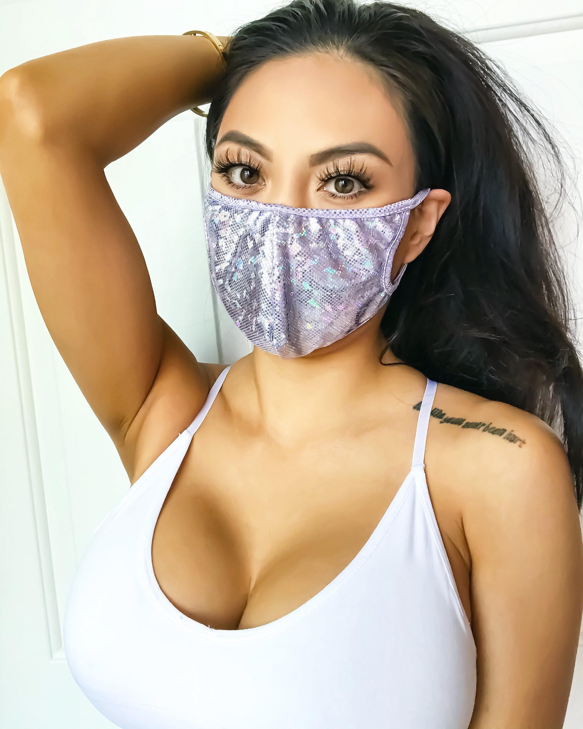 Multi-Layered Face Mask - Lavender