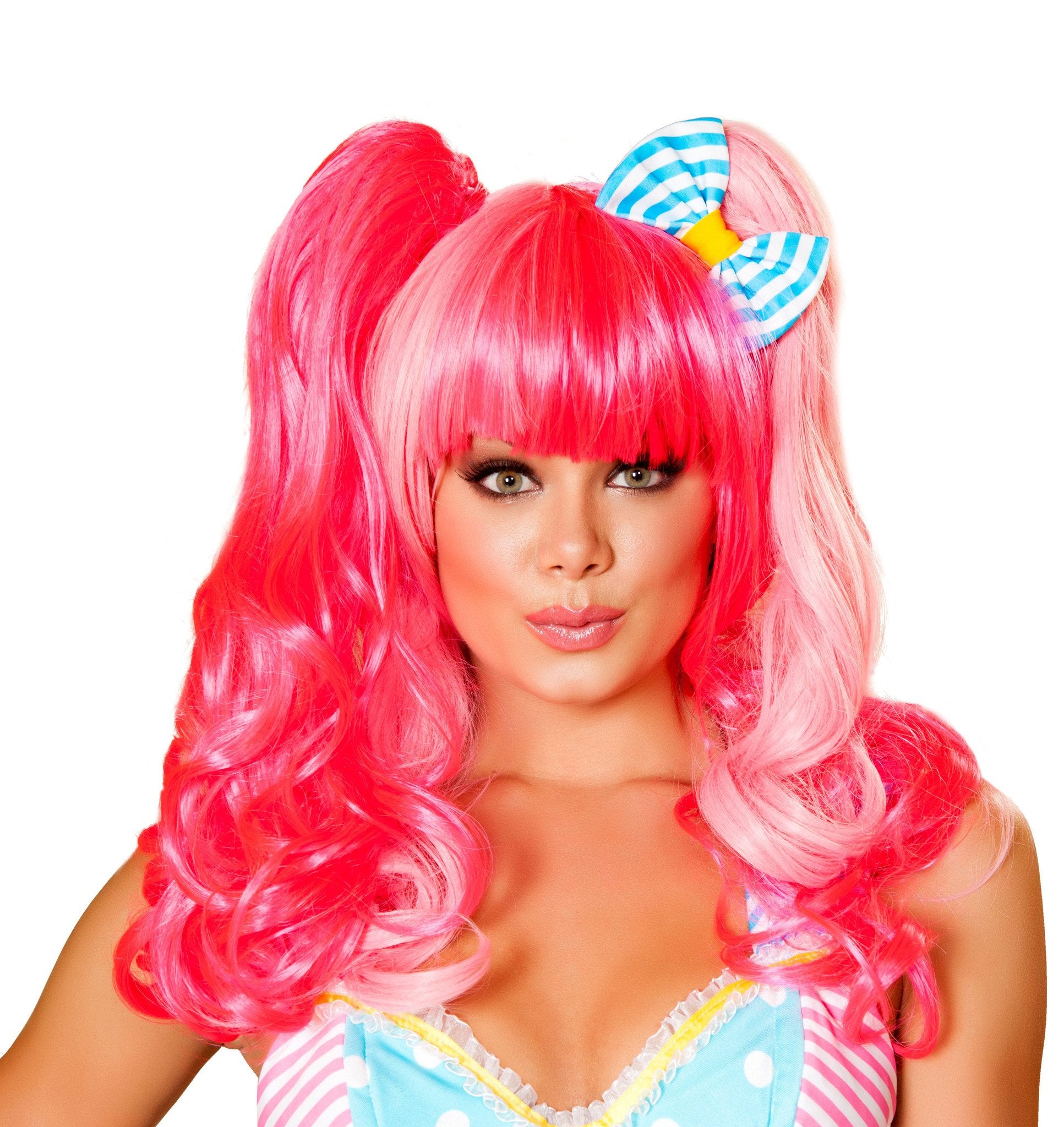 Hot Pink and Baby Pink Wig